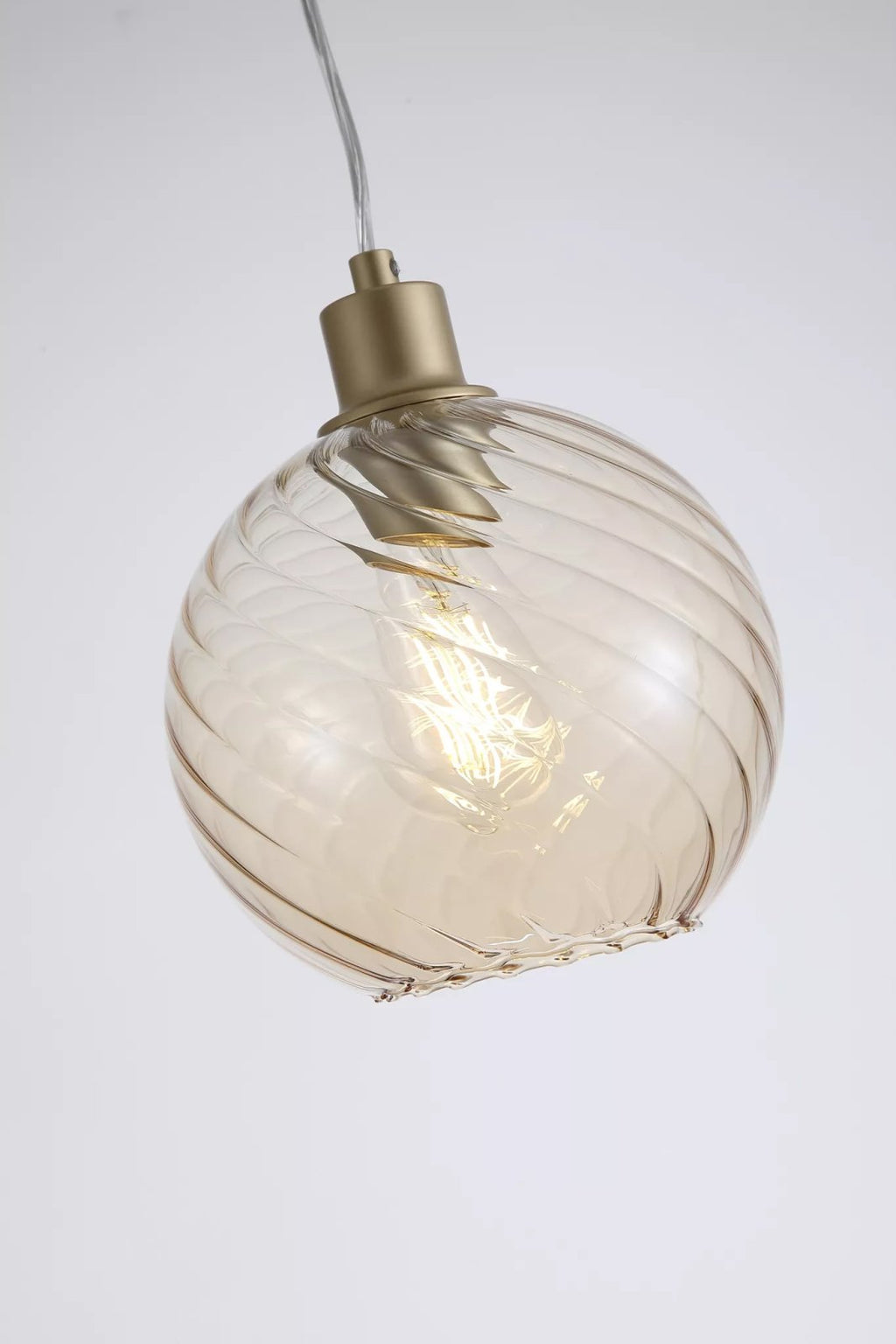 Radiance Ceiling Pendant Light In Gold Finish With Champagne Glass 44520CP