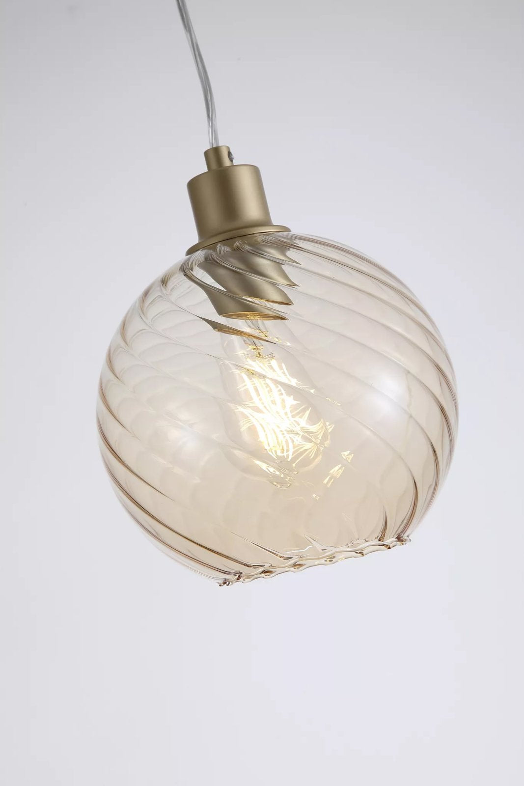 Radiance Ceiling Pendant Light In Gold Finish With Champagne Glass 44520CP