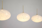 Confetti LED Bar Ceiling Pendant Light In Gold Finish With Confetti Glass 80823-3GO