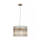 Swizzle Ceiling Pendant Light In Gold Finish With Champagne Rods 40cm 55621CP