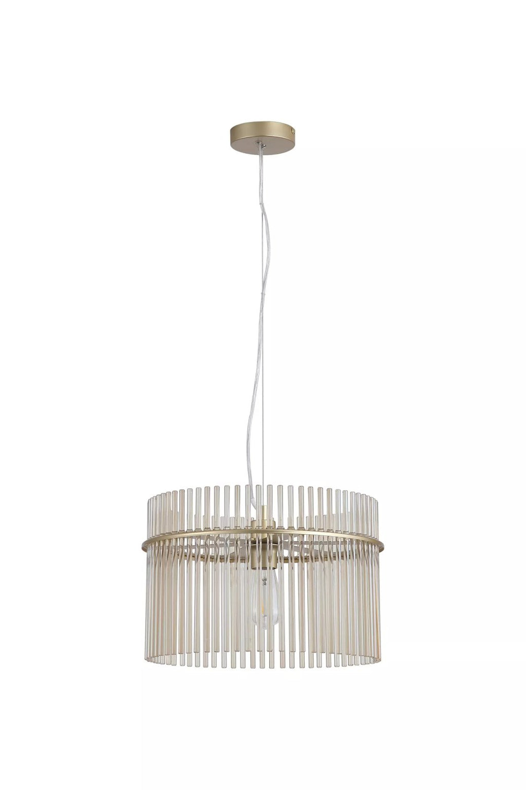 Swizzle Ceiling Pendant Light In Gold Finish With Champagne Rods 40cm 55621CP