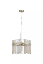Swizzle Ceiling Pendant Light In Gold Finish With Champagne Rods 40cm 55621CP