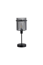 Swizzle Table Lamp In Matt Black Finsih With Smoked Rods 55622SM