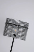 Swizzle Floor Lamp In Matt Black Finsih With Smoked Rods 55626SM