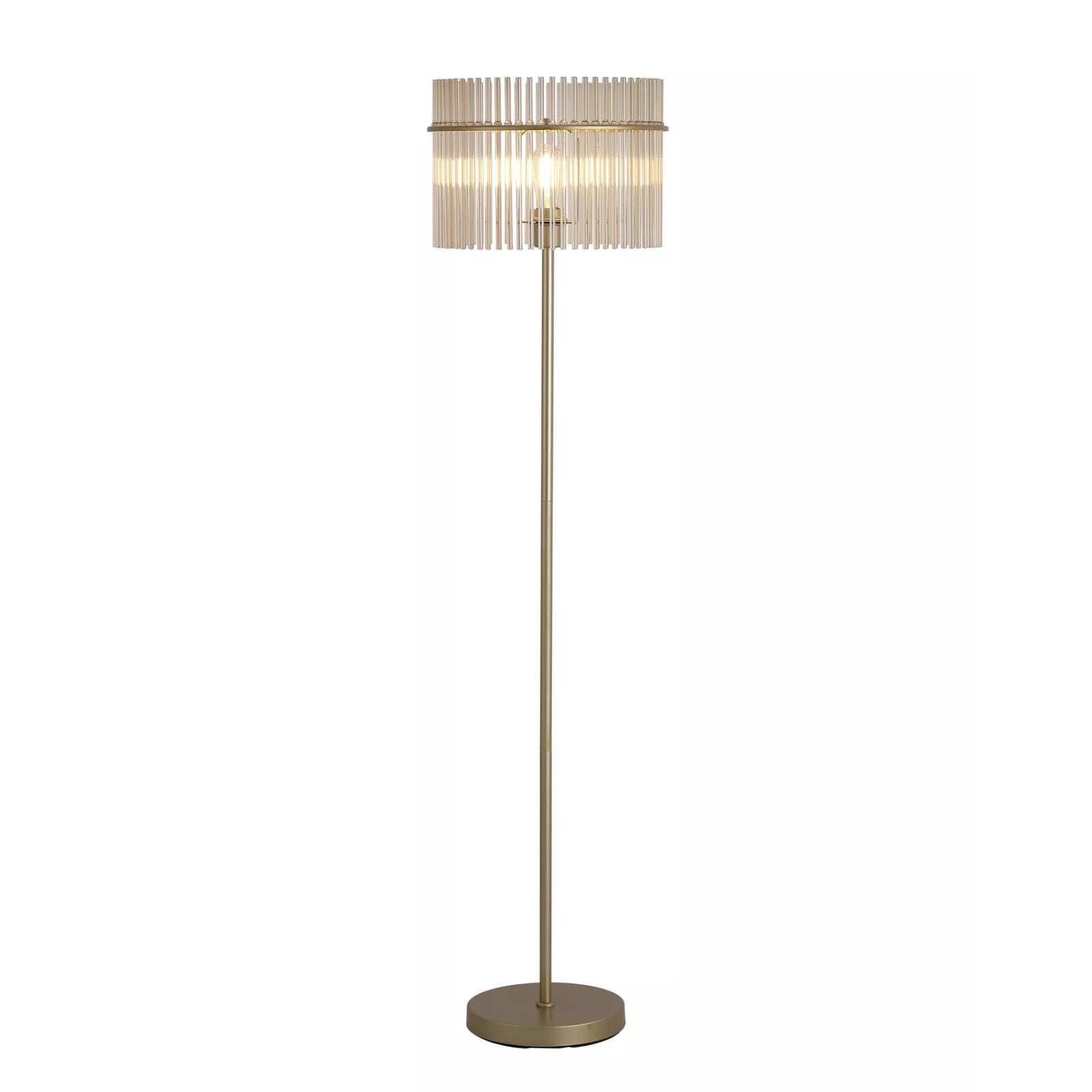 Swizzle Floor Lamp In Gold Finish With Champagne Rods 55626CP