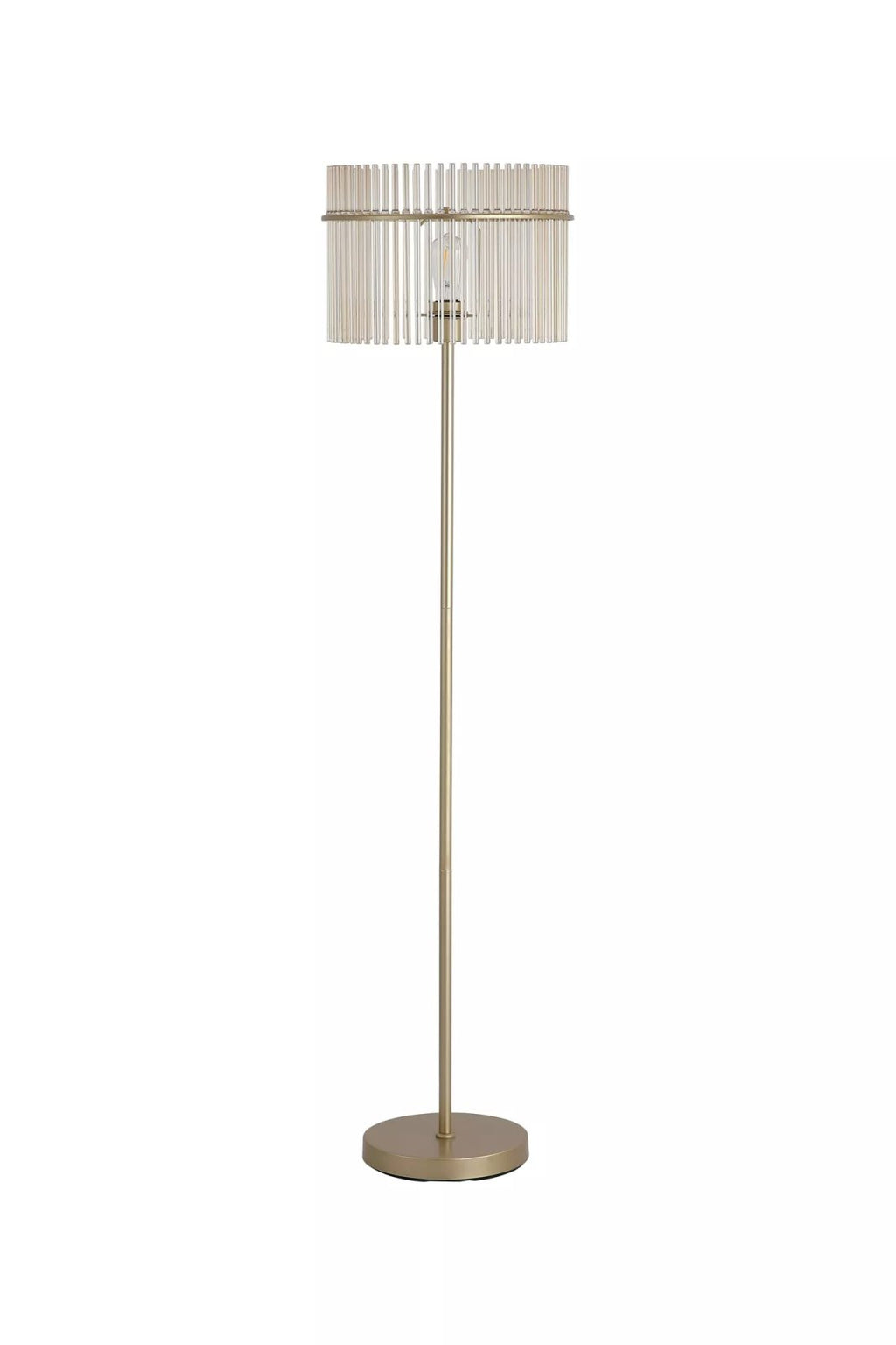 Swizzle Floor Lamp In Gold Finish With Champagne Rods 55626CP