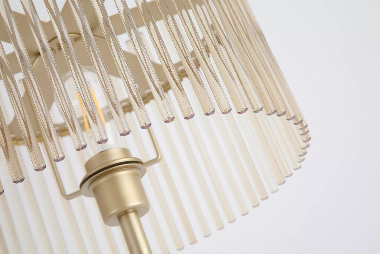 Swizzle Floor Lamp In Gold Finish With Champagne Rods 55626CP