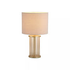 Swizzle Table Lamp In Gold Finish With White Shade 55623CP