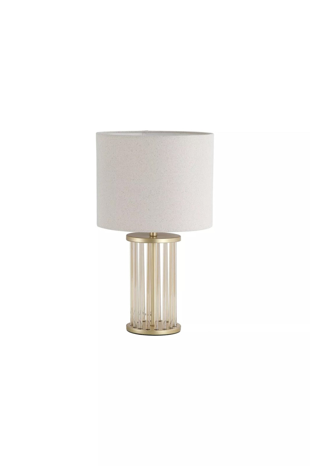 Swizzle Table Lamp In Gold Finish With White Shade 55623CP