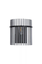 Swizzle Wall Light In Matt Black Finsih With Smoked Rods 55625SM