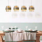 Royal 4 Light Bar Ceiling Pendant Light In Sand Finish With Amber Glass Shades 82434-4SA