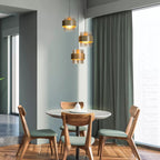 Royal 3 Light Cluster Ceiling Pendant Light In Sand Finish With Amber Glass Shades 82433-3SA