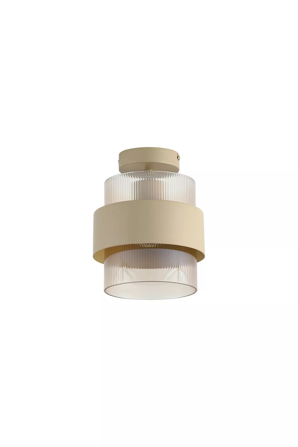 Royal Ceiling Pendant or Semi Flush Light In Sand Finish With Amber Glass Shade 82431-1SA