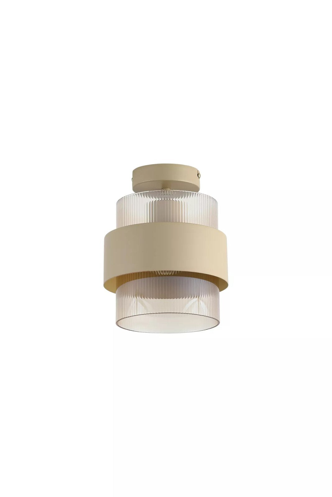 Royal Ceiling Pendant or Semi Flush Light In Sand Finish With Amber Glass Shade 82431-1SA