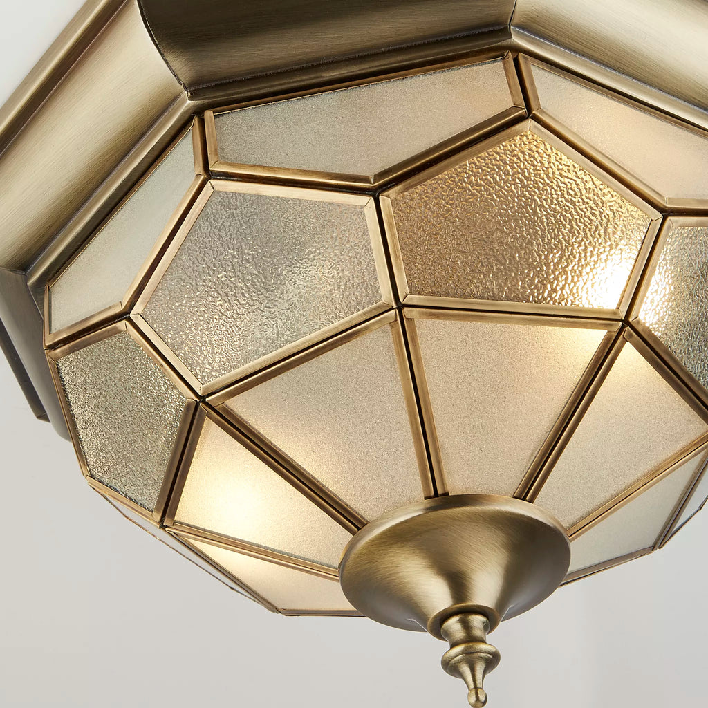 Pisa 1243-12 Antique brass Flush ceiling light