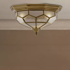 Pisa 1243-12 Antique brass Flush ceiling light