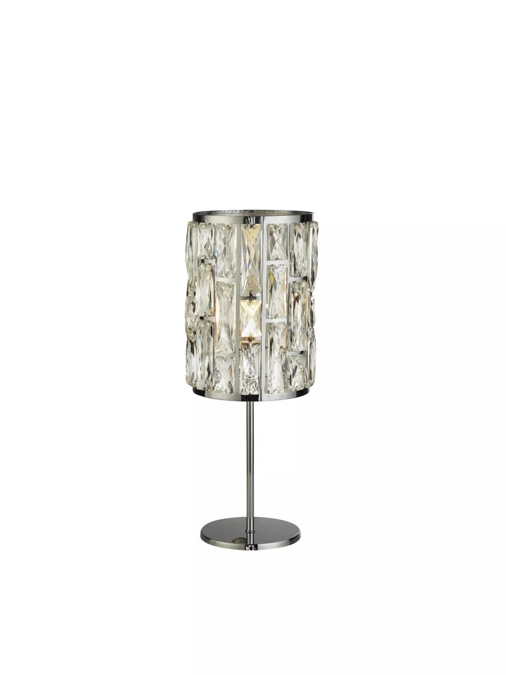 Bijou Table Lamp In Chrome Finish With Crystal Glass 6584CC