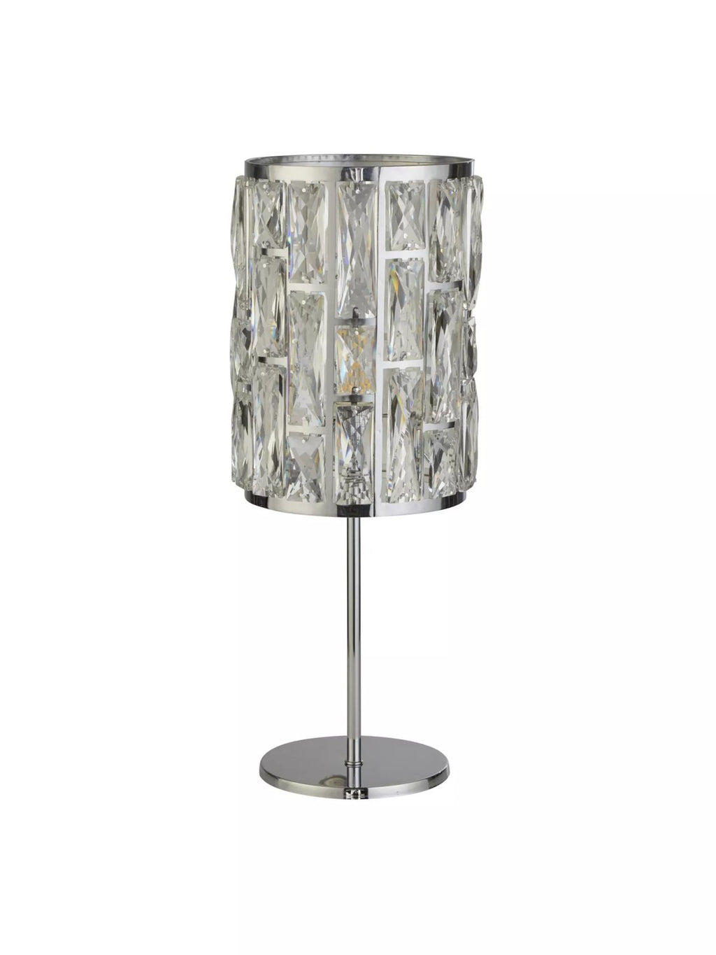 Bijou Table Lamp In Chrome Finish With Crystal Glass 6584CC