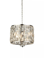 Bijou 3 Light Ceiling Pendant Light In Chrome Finish With Crystal Glass 6583-3CC
