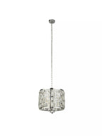 Bijou 3 Light Ceiling Pendant Light In Chrome Finish With Crystal Glass 6583-3CC