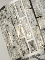 Bijou 3 Light Ceiling Pendant Light In Chrome Finish With Crystal Glass 6583-3CC