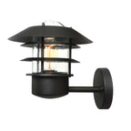 Helsingor Outdoor Wall Lantern In Black Finish HELSINGOR BK