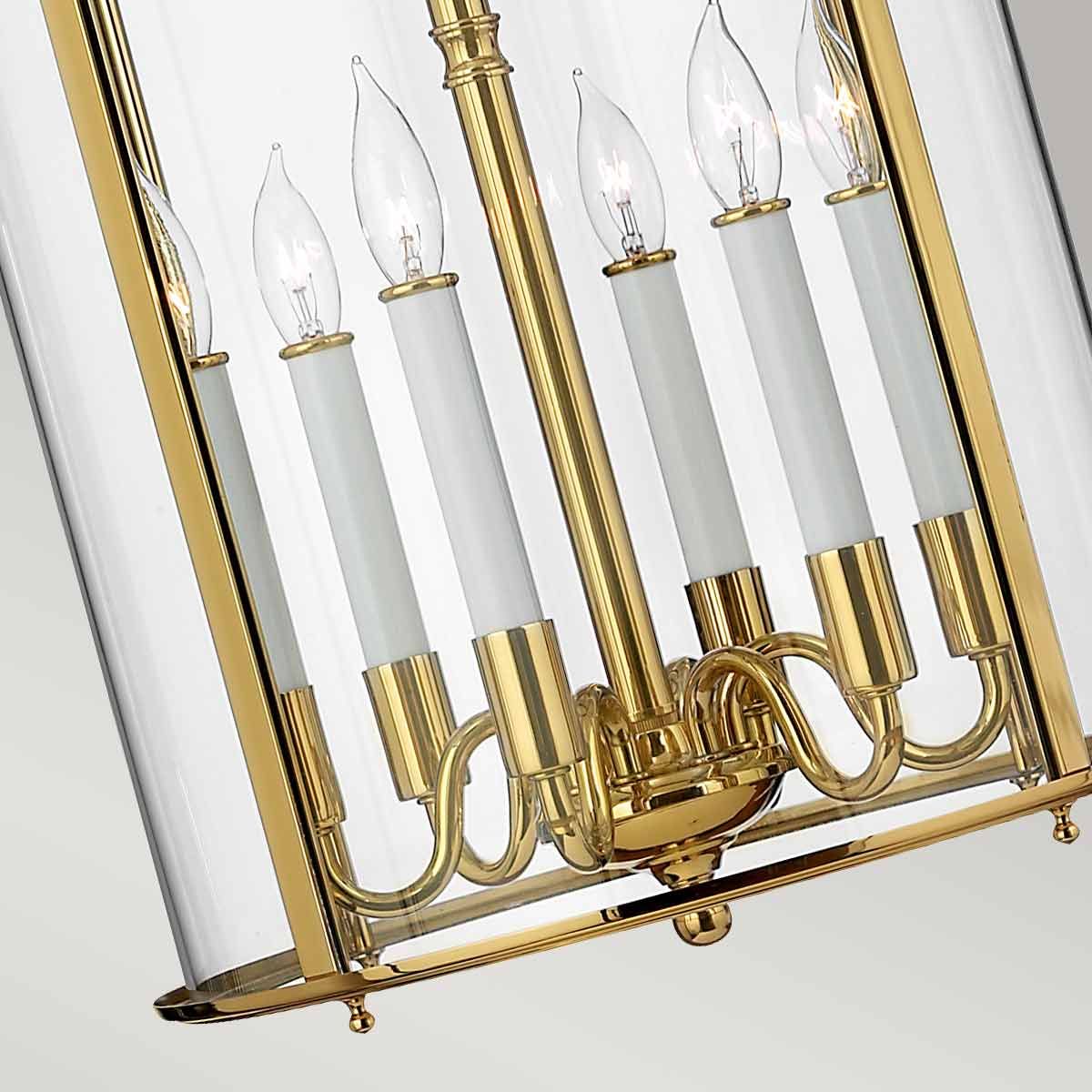 Gentry Large Ceiling Pendant Light in Polished Brass Finish HK-GENTRY-P-L-PB