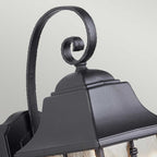 Exterior Kent wall lantern in black, IP43