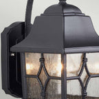 Exterior Kent wall lantern in black, IP43