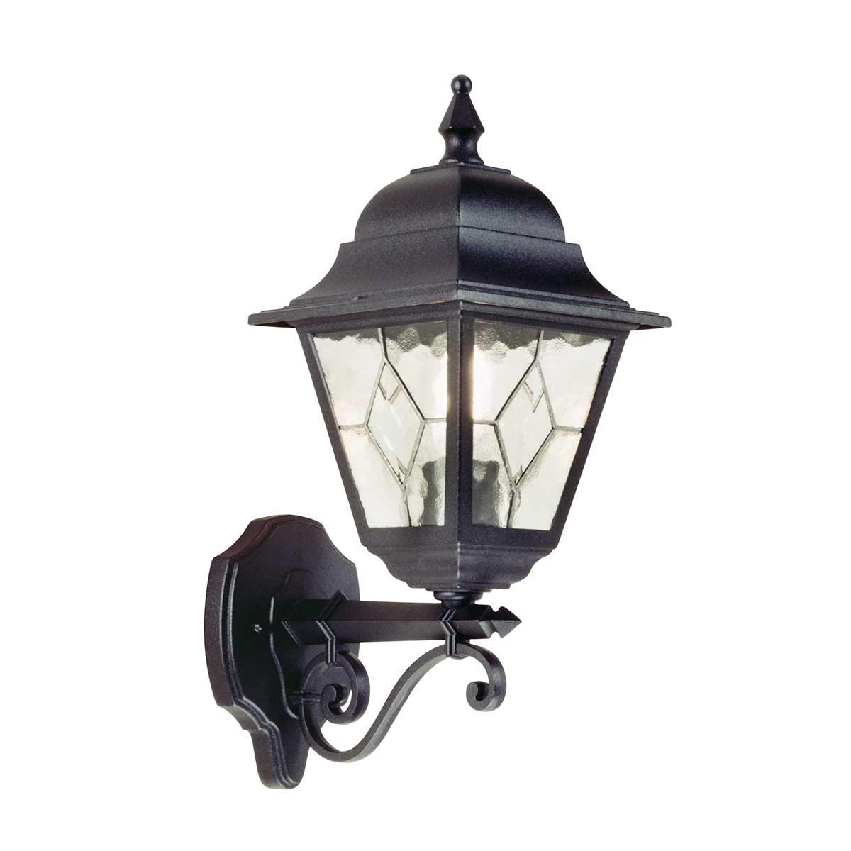 NR1 Norfolk period exterior black wall lantern, IP43