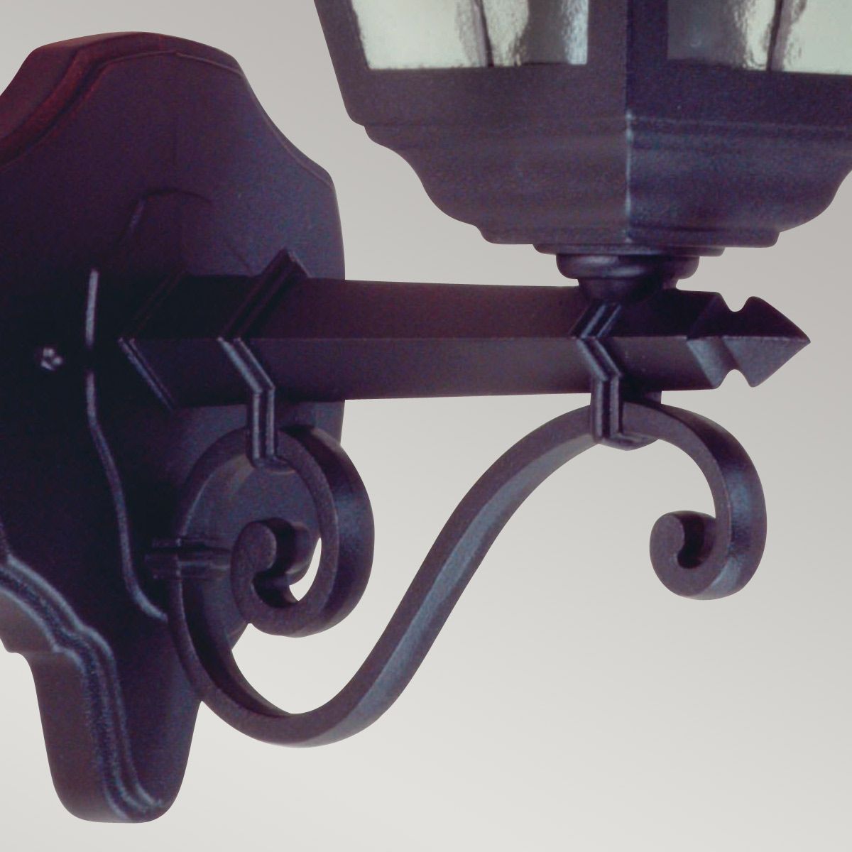 NR1 Norfolk period exterior black wall lantern, IP43
