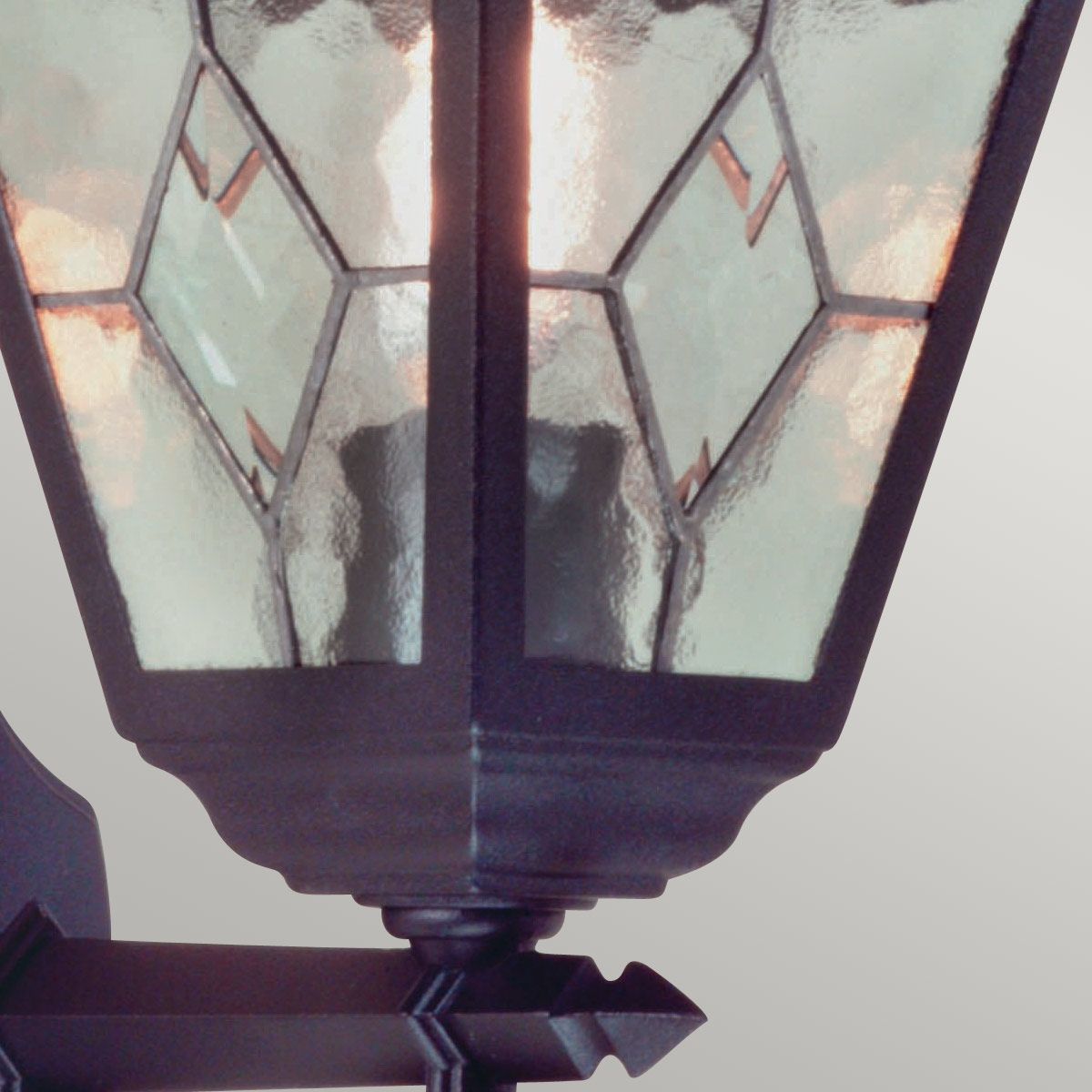 NR1 Norfolk period exterior black wall lantern, IP43