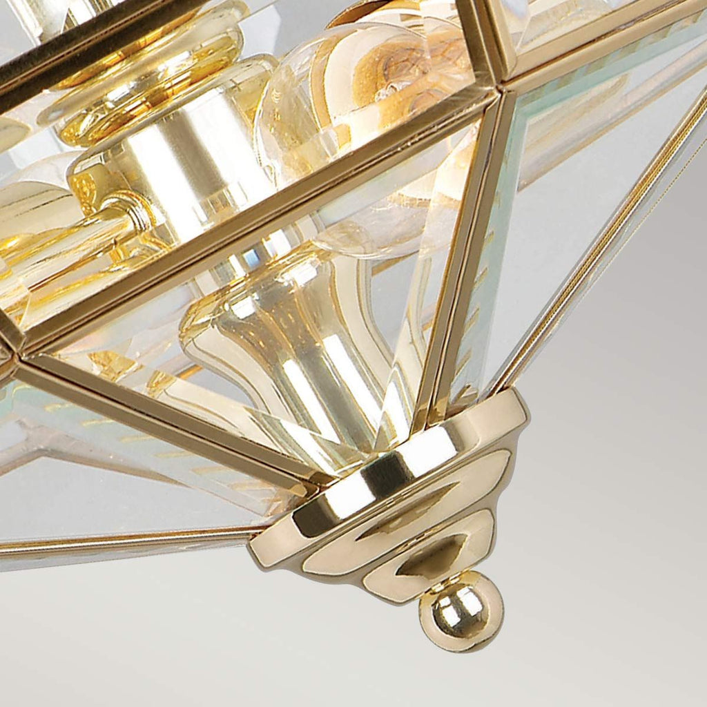 OLD PARK S/F POLISHED BRASS ceiling light Semi Flush