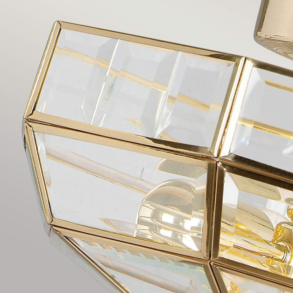 OLD PARK S/F POLISHED BRASS ceiling light Semi Flush