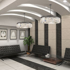 Franklite Perdita 12 Light Ceiling Pendant Light In Matt Black Finish FL2413-12