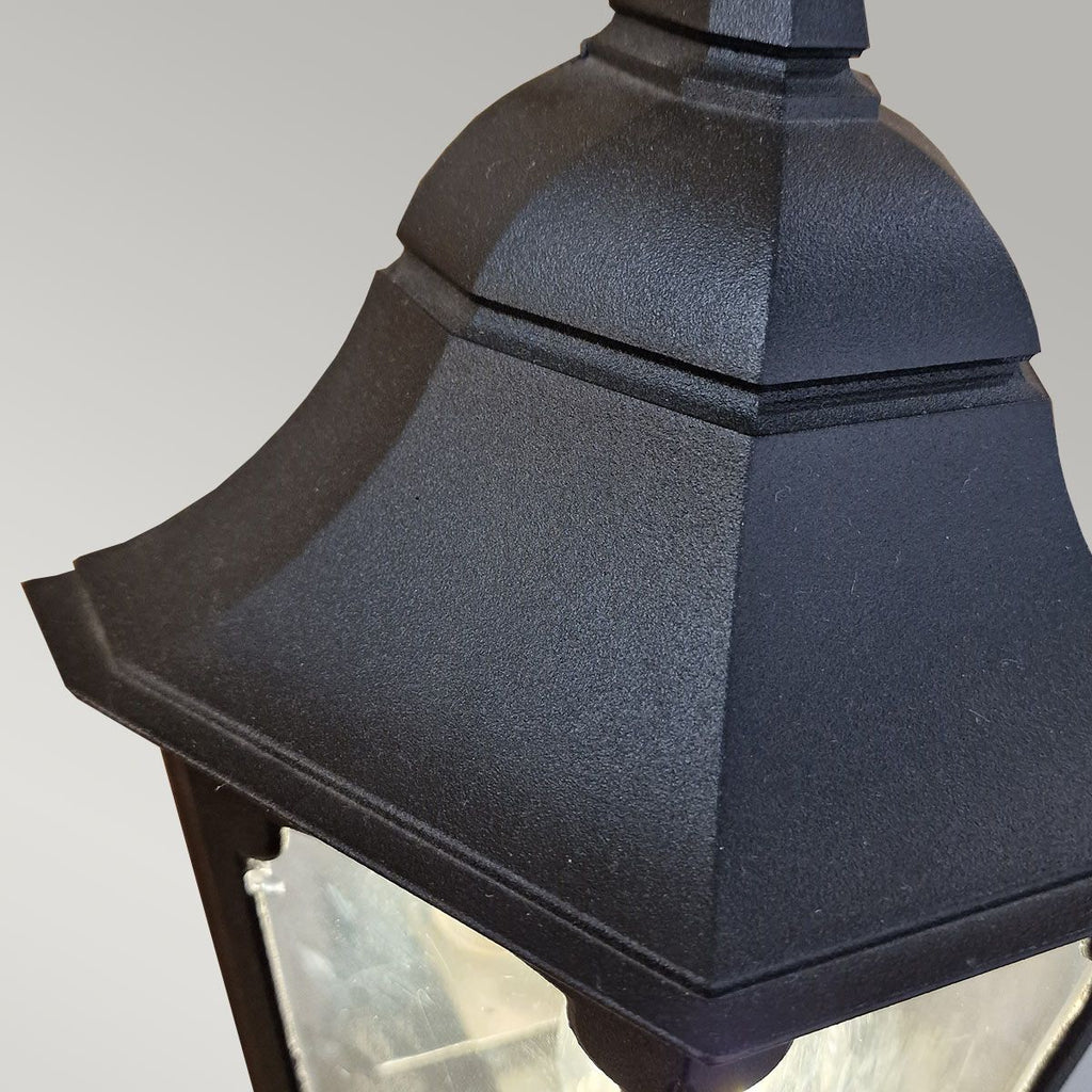 Parish Outdoor Wall Half Lantern In Black Finish IP44 PR7-BLACK