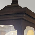 Parish Outdoor Single Wall Lantern In Black Finish IP44 PRM1 BLACK