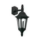 Parish Outdoor Single Wall Lantern In Black Finish IP44 PRM2 BLACK