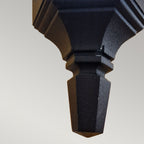 Parish Outdoor Single Wall Lantern In Black Finish IP44 PRM2 BLACK
