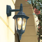 Parish Outdoor Single Wall Lantern In Black Finish IP44 PRM2 BLACK