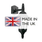 Parish Outdoor Single Wall Lantern In Black Finish IP44 PRM2 BLACK