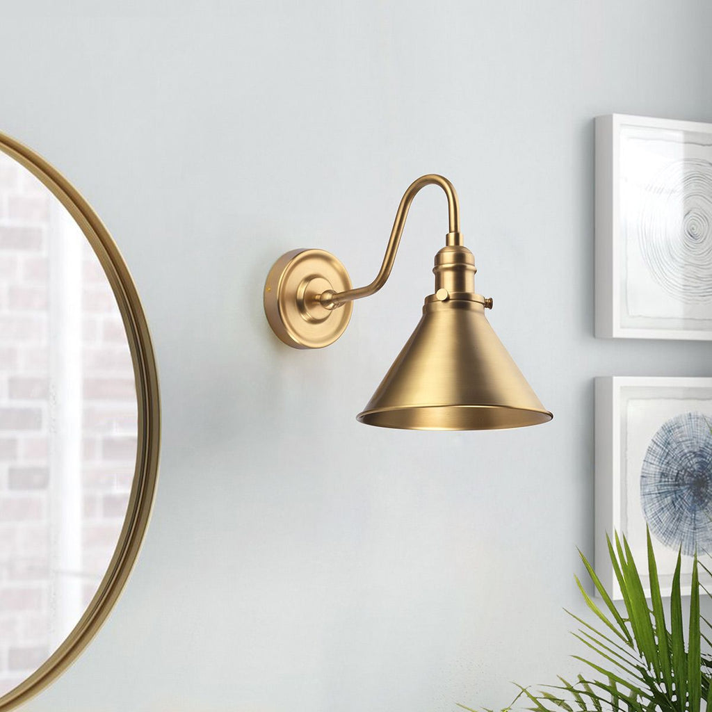 Provence French Style Wall Light in Aged Brass PV1-AB