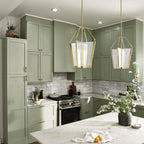 Calters Medium LED Ceiling Pendant Light In Champagne Gold Finish QN-CALTERS-P-M-CG