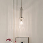 Kimrose Art Deco Mini Ceiling Pendant Light In Polished Nickel Finish QN-KIMROSE-MP-PN