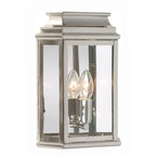 St Martins Solid Brass Outdoor Lantern, Polished Nickel