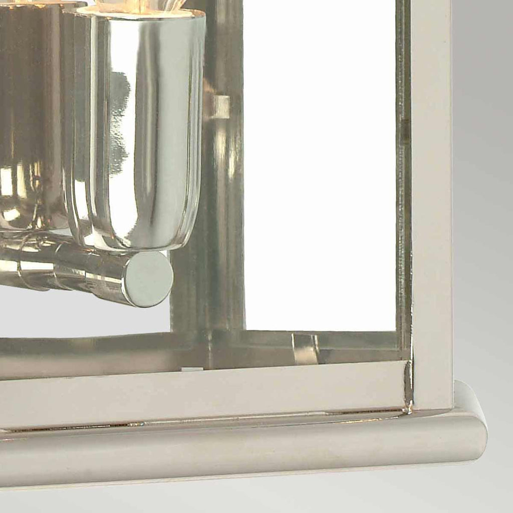 St Martins Solid Brass Outdoor Lantern, Polished Nickel